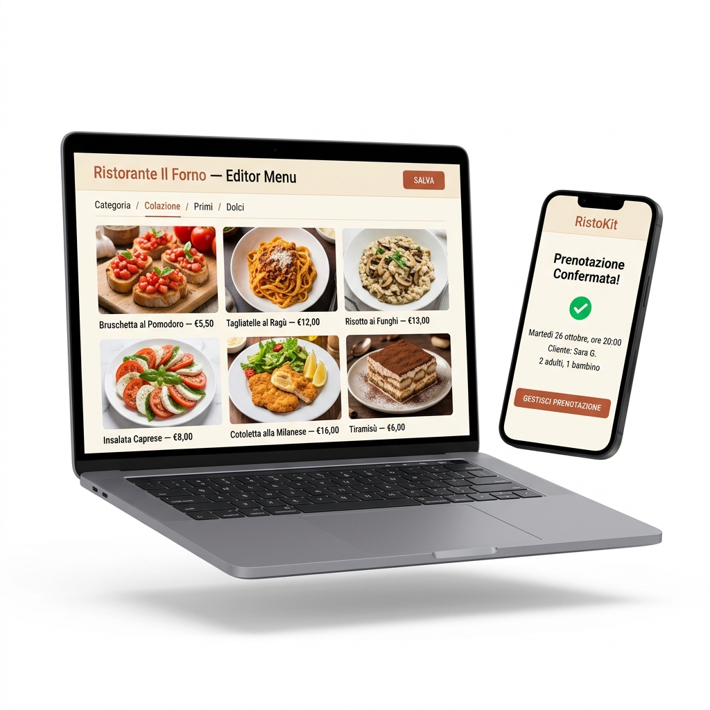 Menu e prenotazioni